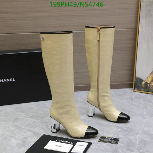 Elegant Chanel Women's Knee High Boots with Block Heel - Size EU35-42