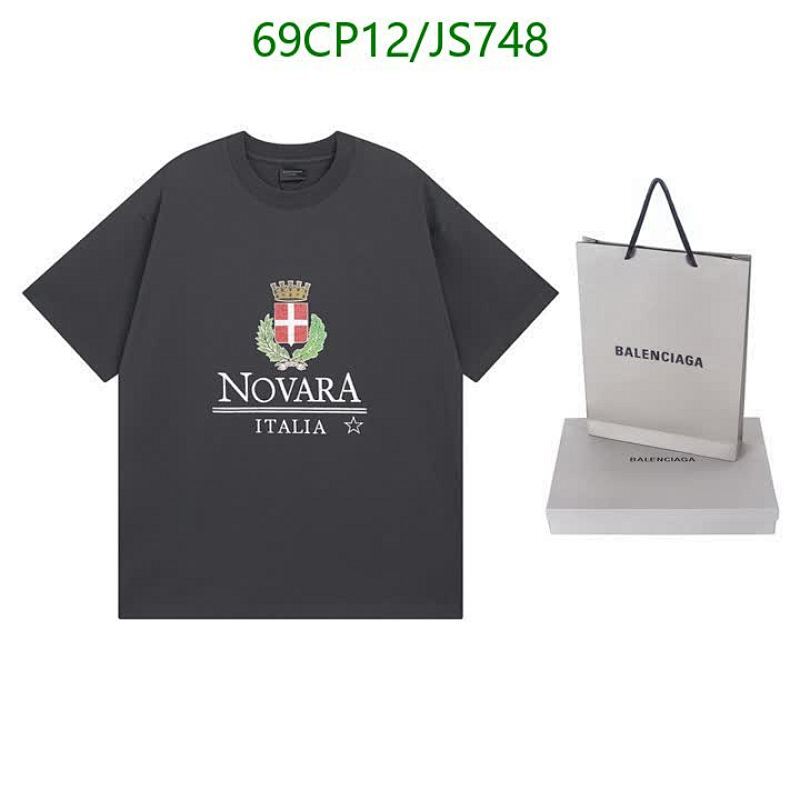 Balenciaga Men's Novara Italia Cotton T-Shirt - Stylish and Comfortable