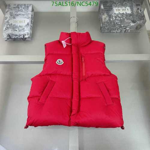 Moncler Kids Red Down Padded Vest Size 110-160 Warm and Stylish