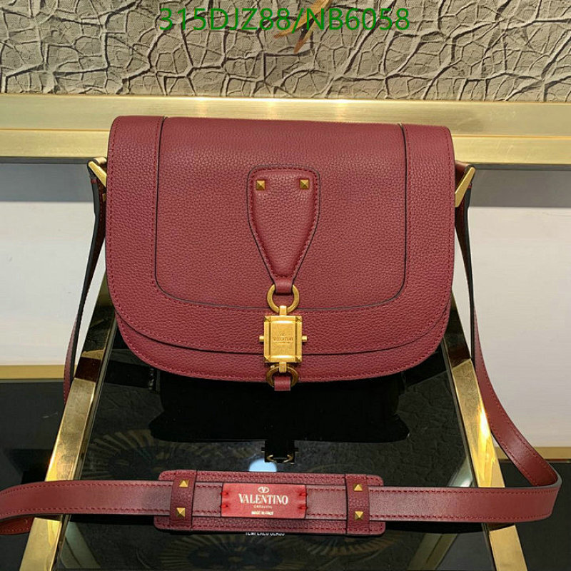 Valentino Garavani Roman Stud Top Handle Bag in Deep Bordeaux Leather
