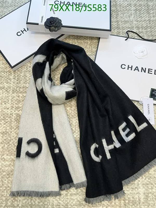 Elegant Chanel Cashmere Scarf - Luxurious Warmth & Iconic Style, 65-200CM