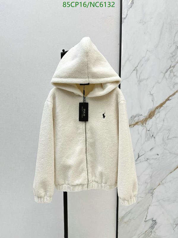 Polo Ralph Lauren Fleece Full-Zip Hoodie for Women, Cream - Cozy and Stylish