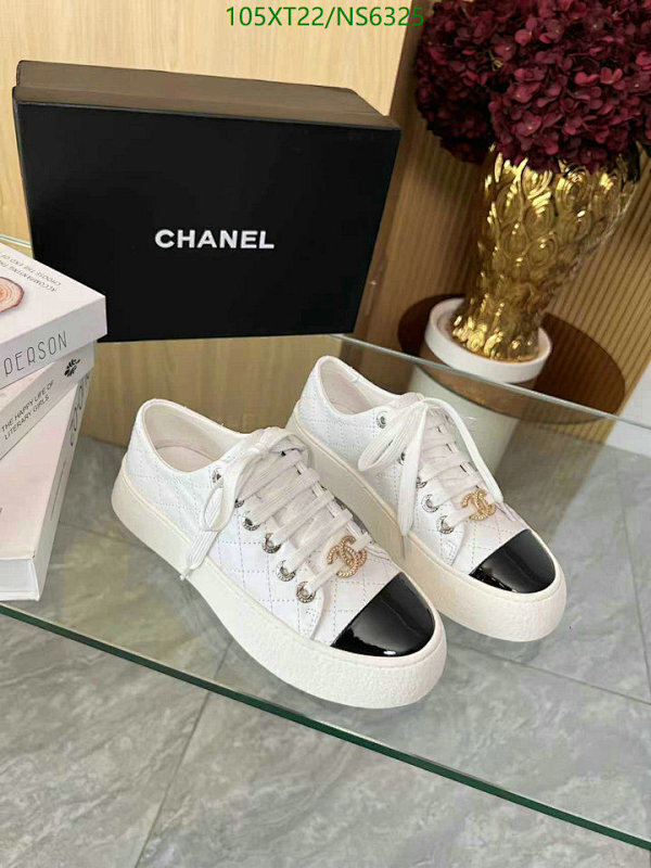 Chanel Women's White Leather Sneakers with Black Cap-Toe Design, EU35-40 4 Chanel Women's White Leather Sneakers with Black Cap-Toe Design, EU35-40