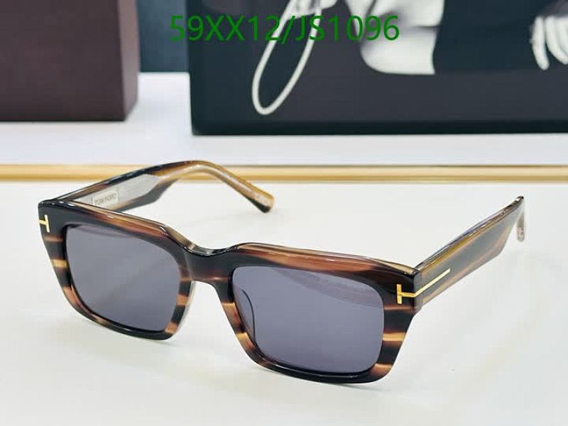 Tom Ford JS1096 Brown Tortoise Square Sunglasses, 55-19-145 Lens Size 5 Tom Ford JS1096 Brown Tortoise Square Sunglasses, 55-19-145 Lens Size