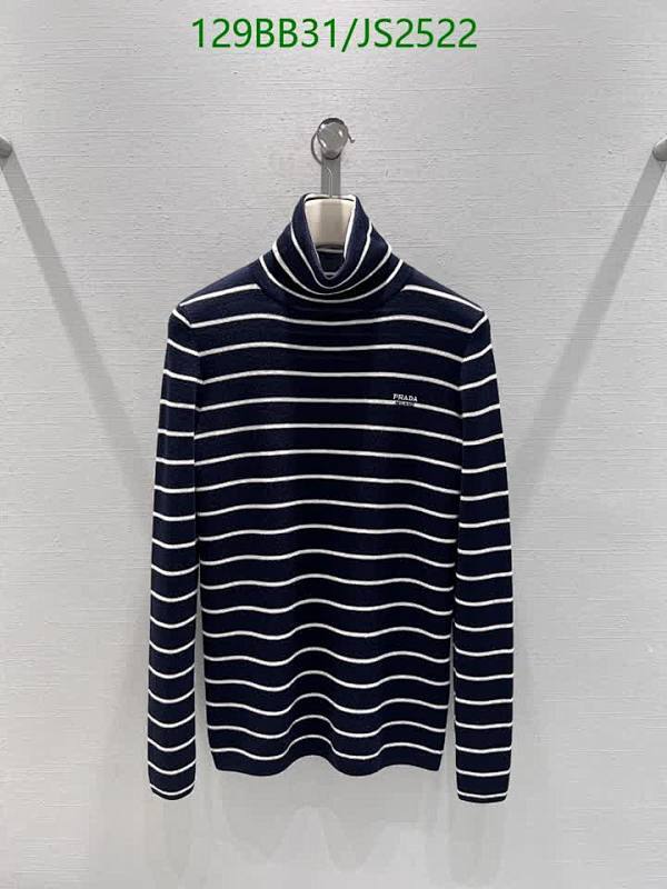 Prada Striped Wool Turtleneck Sweater - Stylish and Comfortable Knitwear