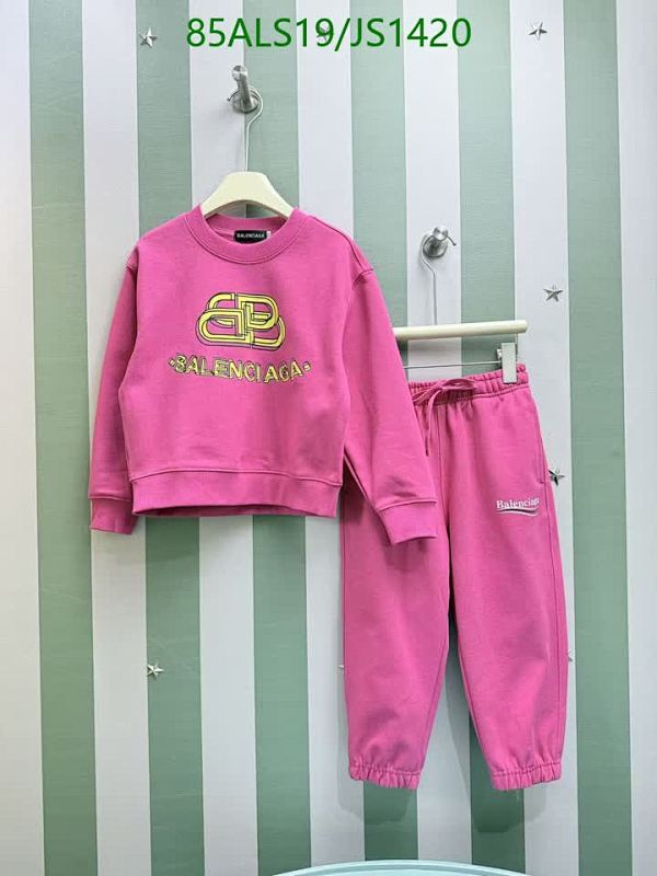 Balenciaga Kids Pink Cotton Logo Sweatshirt & Jogger Set - Sizes 110-150