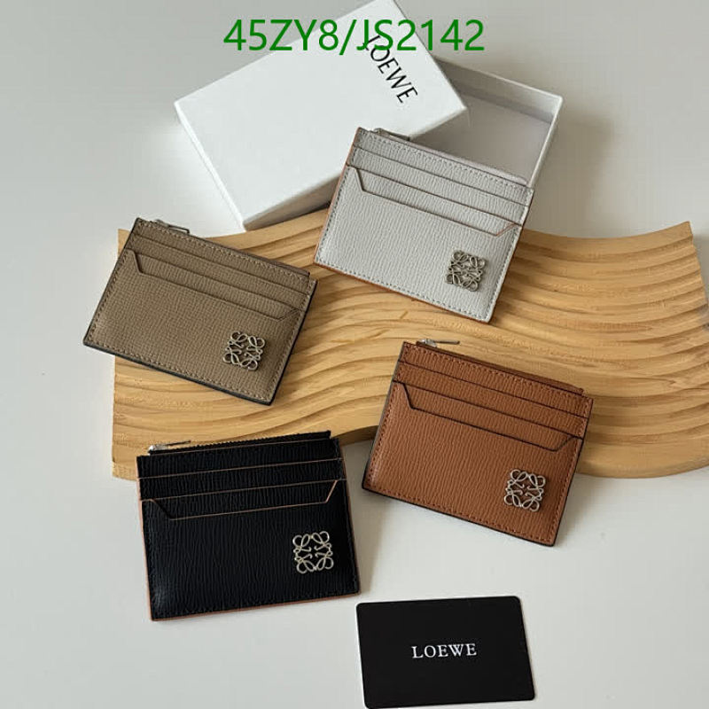 Loewe Leather Card Holder Wallet | Compact & Stylish, Multiple Colors Available