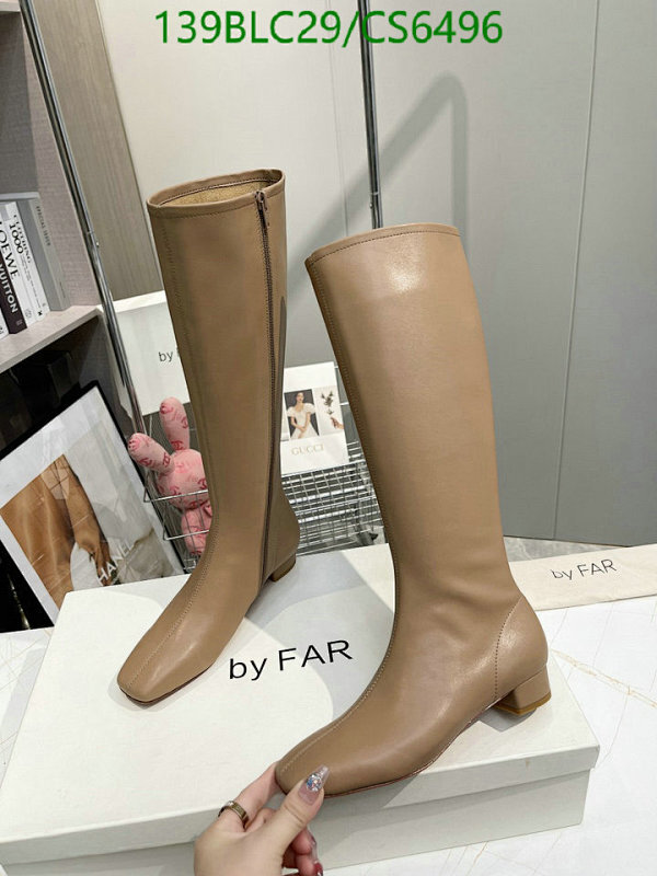 By Far Women's Knee-High Leather Heeled Boots, Elegant and Versatile Style