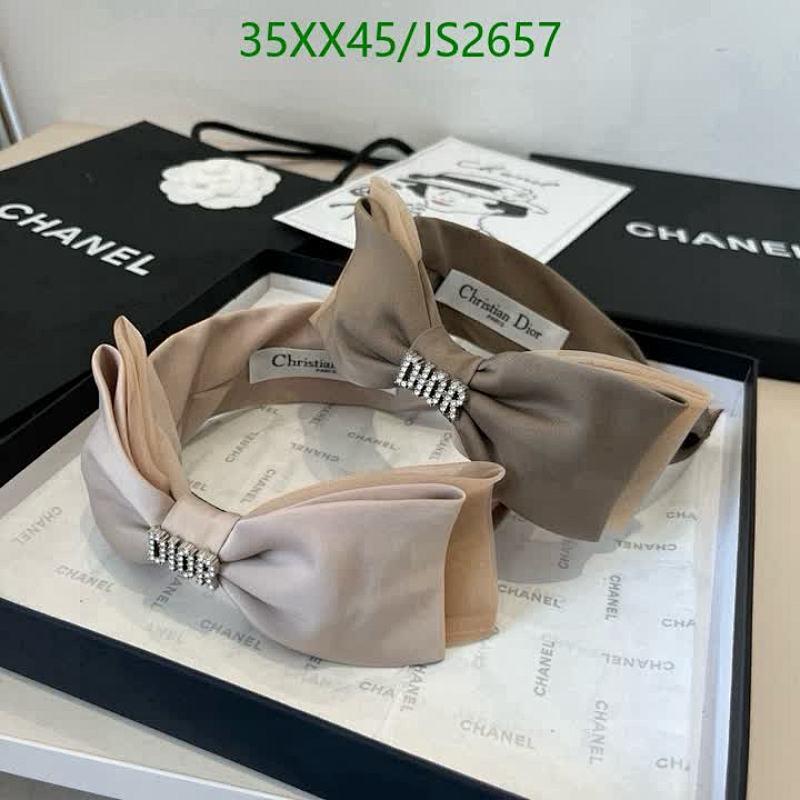 Elegant Dior Headband with Bow Accent - Chic Hair Accessory for Women