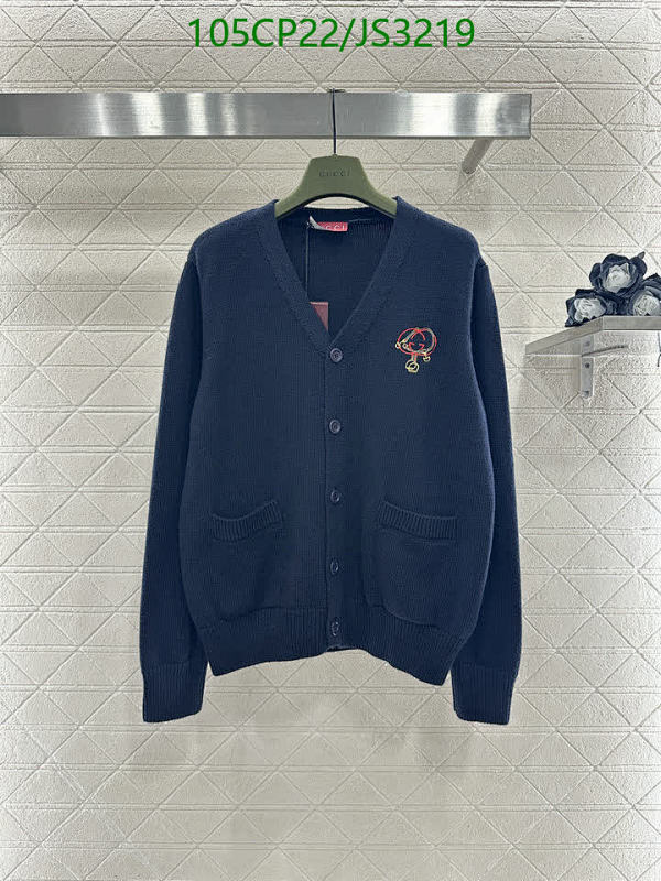 Gucci Wool Cashmere Knit Cardigan with Embroidered Logo - Classic Style