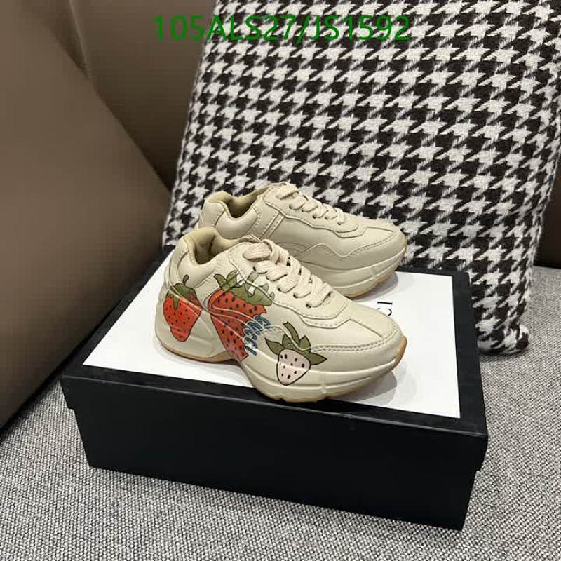 Gucci Kids Strawberry Print Sneakers, Comfortable and Stylish, EU26-35