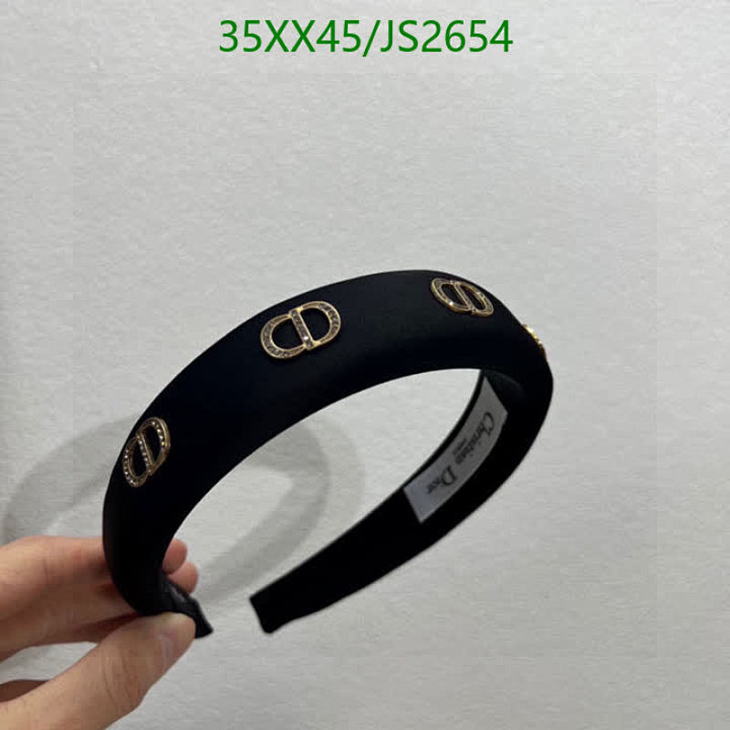 Elegant Dior Headband with CD Logo in Black - Perfect Hair Accessory