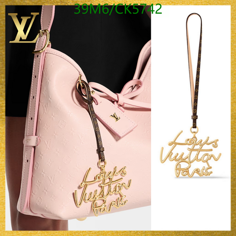Louis Vuitton Key Pendant: Signature Style for Your Handbag or Keys - CK5742 2 Louis Vuitton Key Pendant: Signature Style for Your Handbag or Keys - CK5742