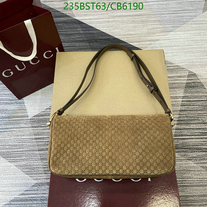 Gucci Micro Guccissima Suede Baguette Bag, 31.5cm - CB6190 5 Gucci Micro Guccissima Suede Baguette Bag, 31.5cm - CB6190