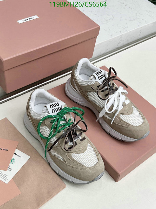 Miu Miu Women's Beige Leather & Mesh Sneakers with Unique Lace Options