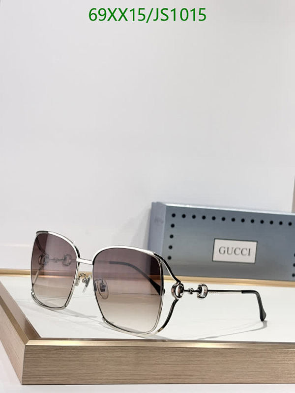 Elegant Gucci JS1015 Metal Frame Sunglasses with Gradient Lenses - 61-16-135 3 Elegant Gucci JS1015 Metal Frame Sunglasses with Gradient Lenses - 61-16-135