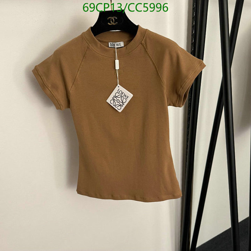 Loewe Women's Cotton Short Sleeve T-Shirt Casual Top - Brown, S to XL