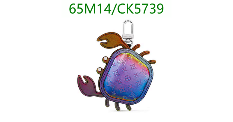 Louis Vuitton Iridescent Crab Key Holder Bag Charm, Multicolor Key Chain 6 Louis Vuitton Iridescent Crab Key Holder Bag Charm, Multicolor Key Chain
