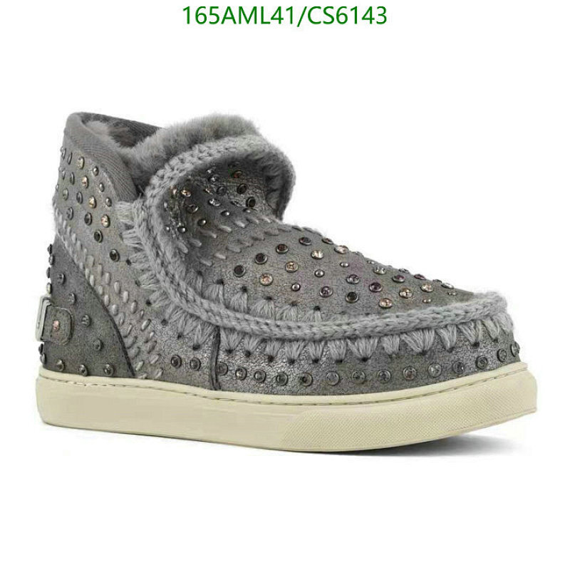 Mou Women's Wool Rhinestone Embellished Ankle Boots - Gray, EU 35-41