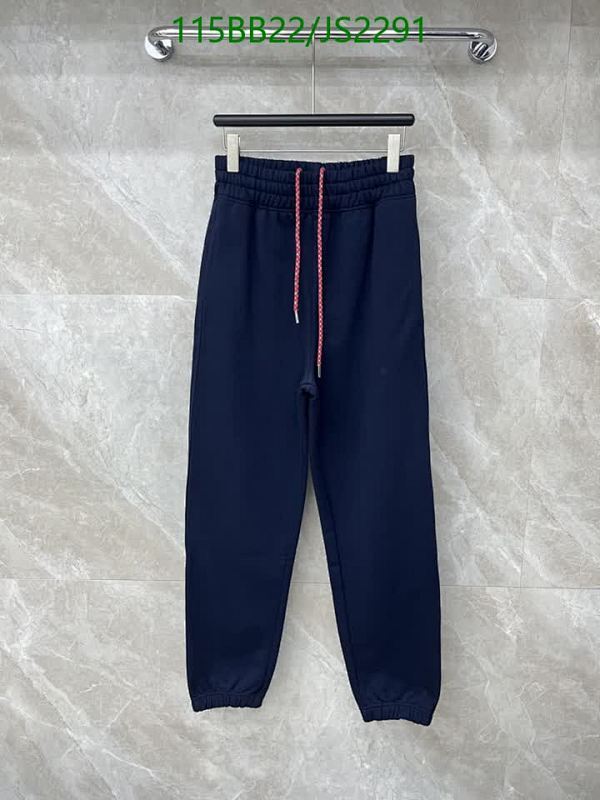 Burberry Navy Blue Cotton Blend Jogger Pants with Drawstring - Size S-M-L