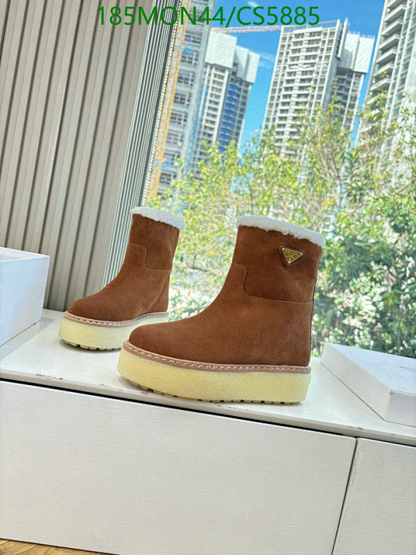 Prada Shearling-Lined Suede Platform Boots, Women's Size EU35-41, Brown