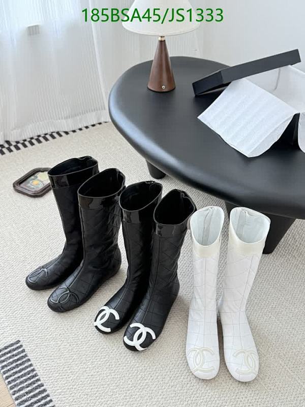 Chanel Women's Knee-High Boots in Cowhide and Sheepskin Leather JS1333 4 Chanel Women's Knee-High Boots in Cowhide and Sheepskin Leather JS1333