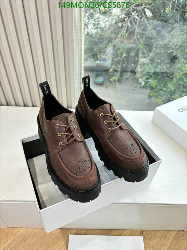 Celinee Women's Brown Sheepskin Lace-Up Lug Sole Oxfords Shoes Size EU35-40