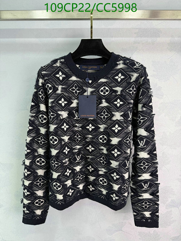 Louis Vuitton Monogram Jacquard Crewneck Sweater | CC5998 | Size S-L | $109 6 Louis Vuitton Monogram Jacquard Crewneck Sweater | CC5998 | Size S-L | $109