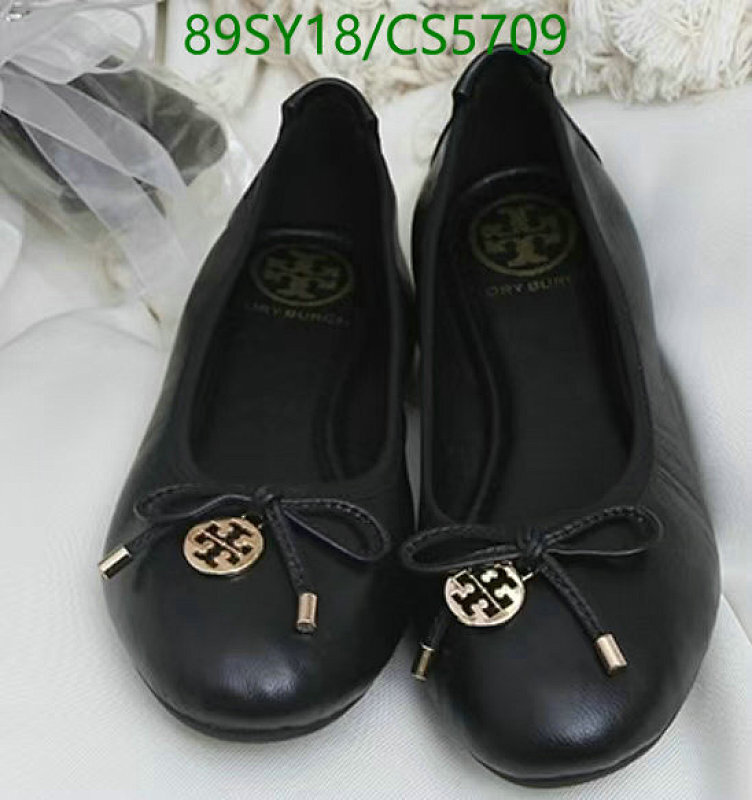 Tory Burch Women's Black Leather Flat Shoes with Bow Detail Size EU35-40