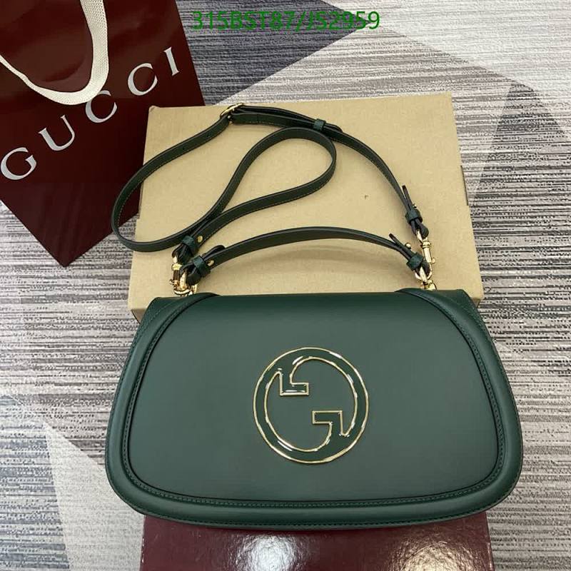 Gucci Blondie Bag Green Leather, Iconic Style, Timeless Elegance, Model 815711