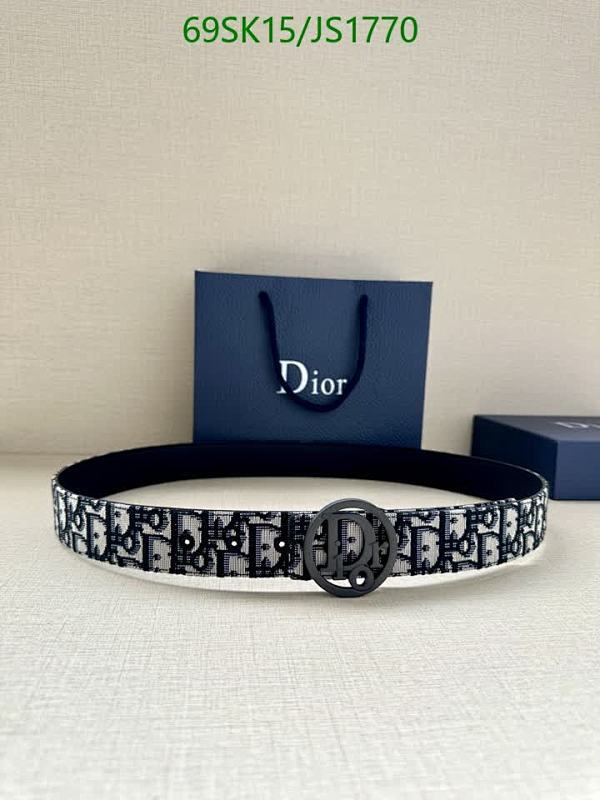 Dior Oblique Jacquard Belt, 3.5cm Width, Cowhide Leather, Black Hardware 5 Dior Oblique Jacquard Belt, 3.5cm Width, Cowhide Leather, Black Hardware