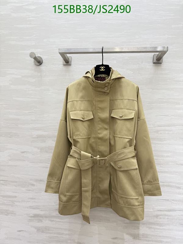 Gucci Cotton Belted Jacket, Stylish and Versatile Outerwear for Women