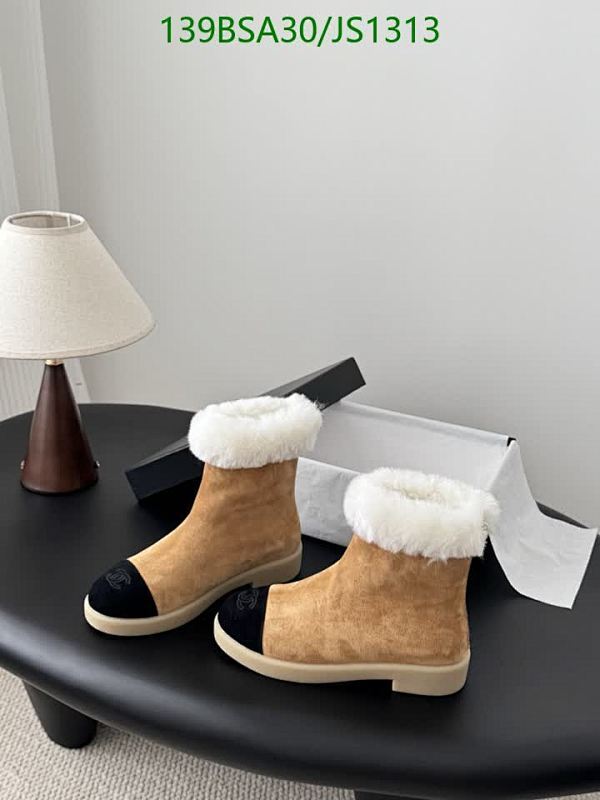 Chanel Women's Suede & Wool Ankle Boots - Beige/Black, EU Size 35-40