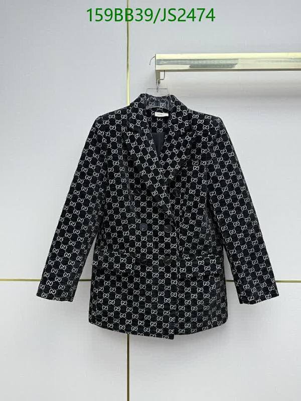 Gucci Double-Breasted Blazer with GG Motif - Timeless Elegance