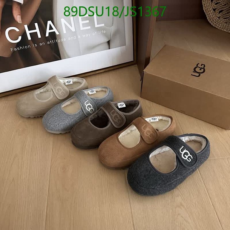 UGG Women's Tasman Mary Jane Slippers, Wool Blend, Round Toe, Easy Hook-and-Loop Closure