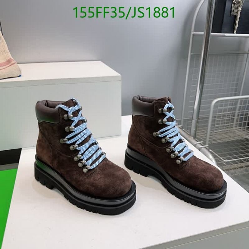 BV Women's Brown Suede Ankle Boots with Blue Laces, EU 35-41 - Stylish & Durable