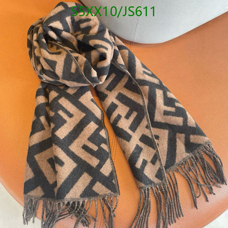 Fendi Cashmere Scarf - Iconic FF Logo, Luxurious Feel, Size 45-170CM