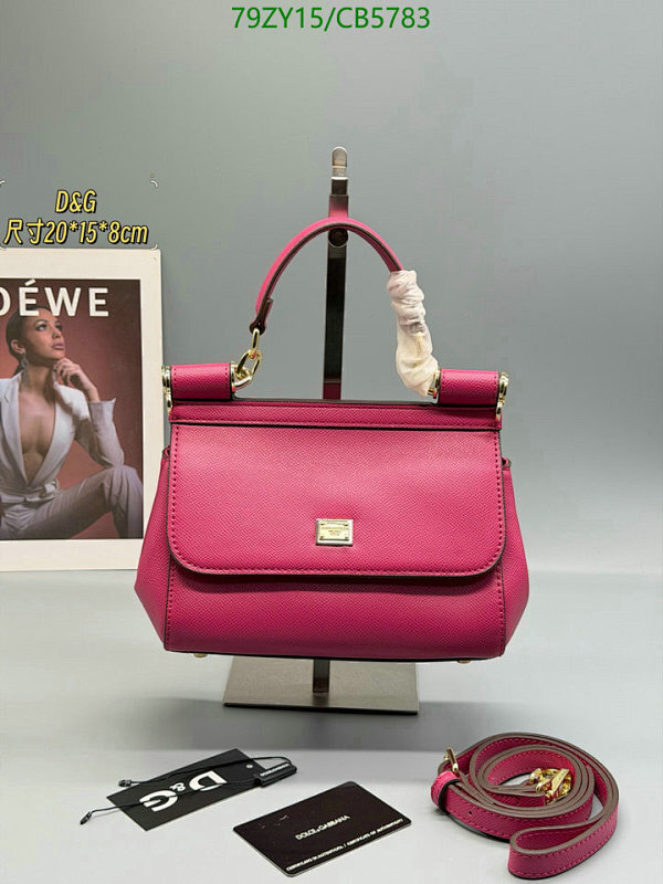 Dolce & Gabbana Pink Leather Handbag, Stylish and Compact - 20*15.5*8CM