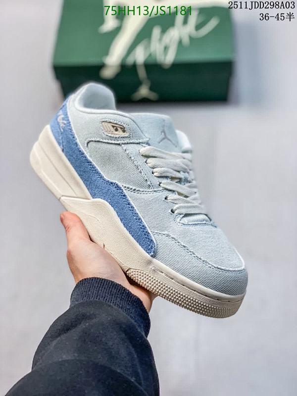 Air Jordan Denim Sneakers, Women's Fashionable Casual Shoes, Size EU36-45