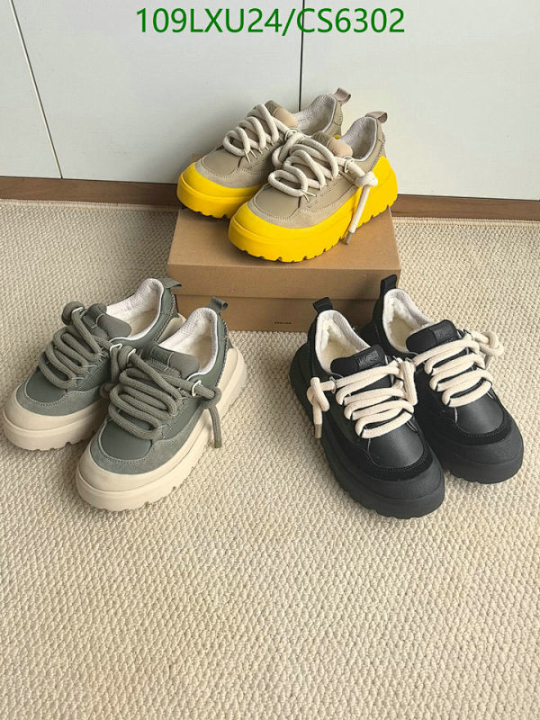 UGucci Women's Wool Sneakers - CS6302 - Platform, Lace-Up, Comfortable