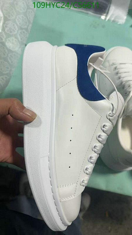 Alexander McQueen Men's White & Blue Oversized Sneakers - EU 35-46 Available