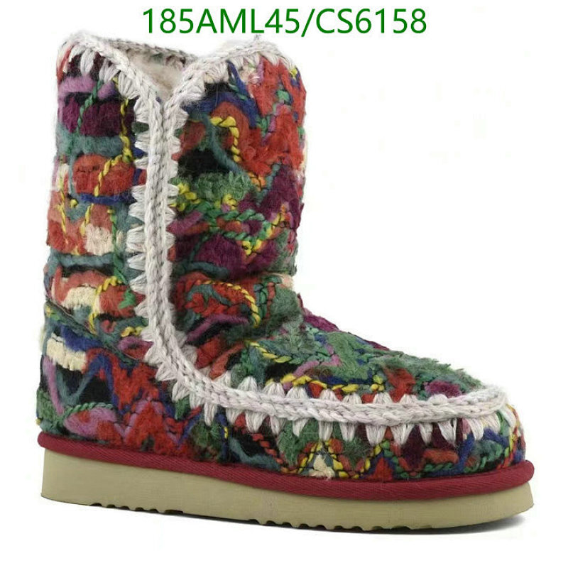 Mou Women's Wool Blend Colorful Patchwork Ankle Boots - EU35-41