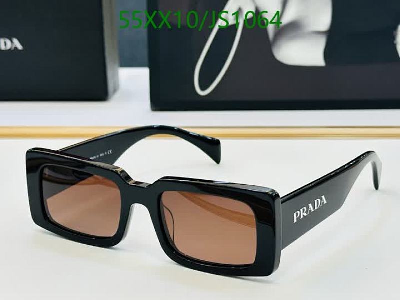 Prada JS1064 Black Rectangular Sunglasses, 52-20-145, Stylish and Durable 2 Prada JS1064 Black Rectangular Sunglasses, 52-20-145, Stylish and Durable