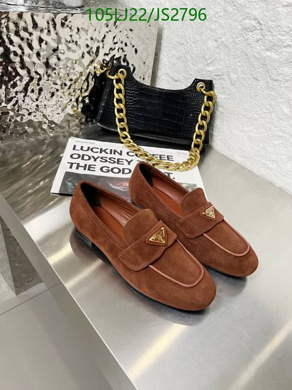 Prada Women's Suede Penny Loafers in Brown | EU35-42