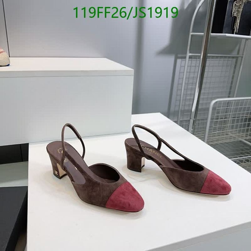 Chanel Slingback Pumps in Suede & Sheepskin, Size EU35-41, Heel Height 6.5CM