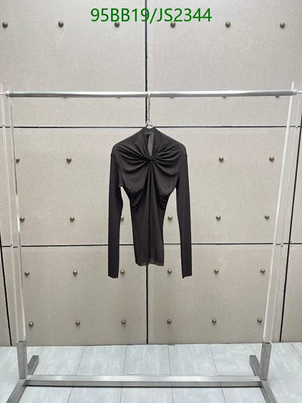 Louis Vuitton Elegant Twisted Front Long Sleeve Top - Black, Sizes S-M-L