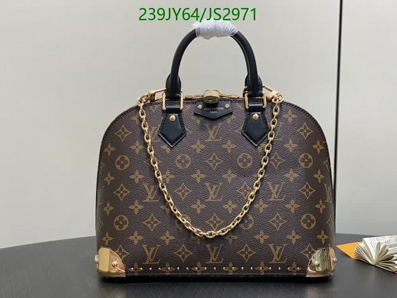 Louis Vuitton Alma BB Handbag Monogram Coated Canvas & Genuine Leather 31x25x16CM