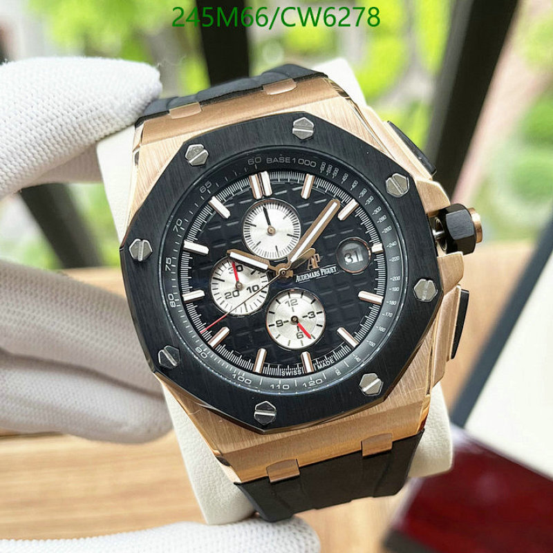 Audemars Piguet Royal Oak Chronograph Black Dial Rose Gold Case Watch 44 mm