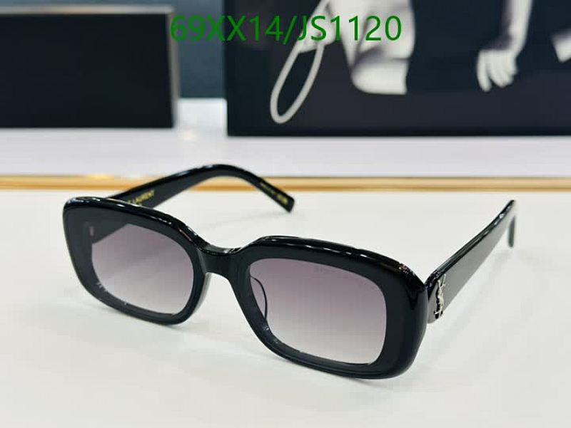 Yves Saint Laurent JS1120 Black Square Sunglasses | 59-18-145 Lens Size