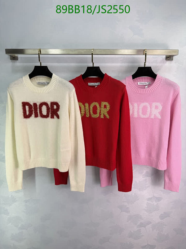 Dior Wool-Cashmere Blend Sweater With Logo, Crew Neck, Long Sleeves
